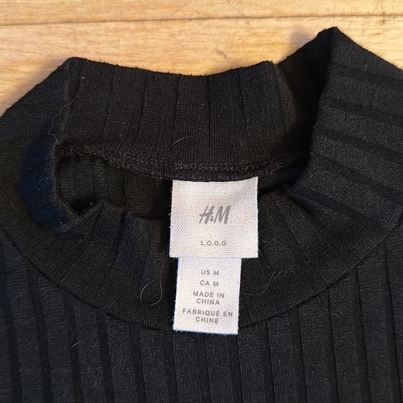 Long black ribbed dress from H&M - Picture 2 of 2